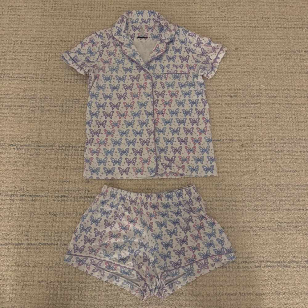 Roller Rabbit Butterfly Short Pajama Set